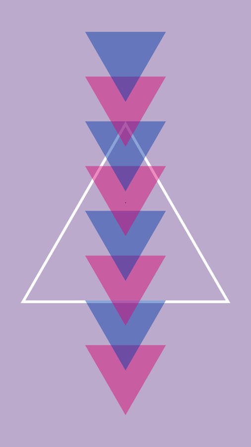 Bisexual Aesthetic Inverted Triangles Wallpaper