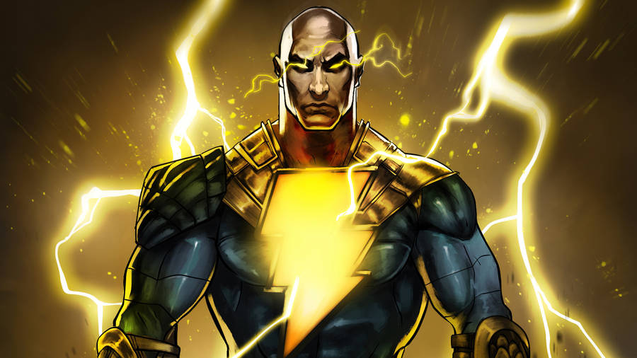 Black Adam Comic Book Illustration Wallpaper