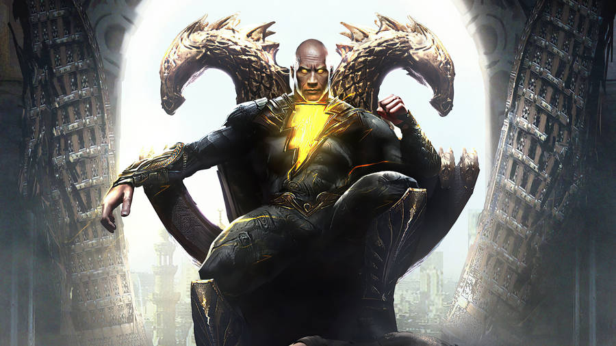 Black Adam Throne Wallpaper
