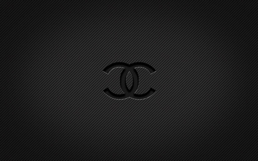 Black Aesthetic Chanel Logo Wallpaper