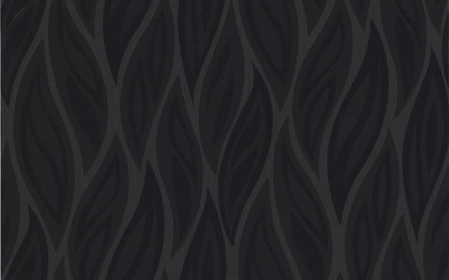 Black And Gray Leaf Like Pattern Wallpaper