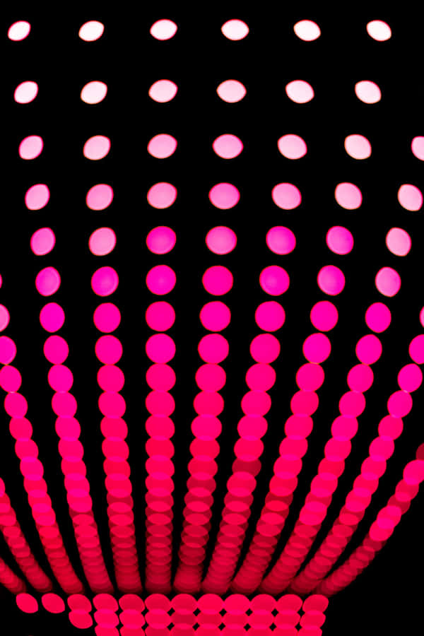 Black And Pink Iphone Luminous Dots Wallpaper