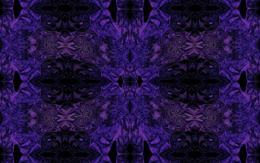 Black And Purple Kaleidoscope Wallpaper