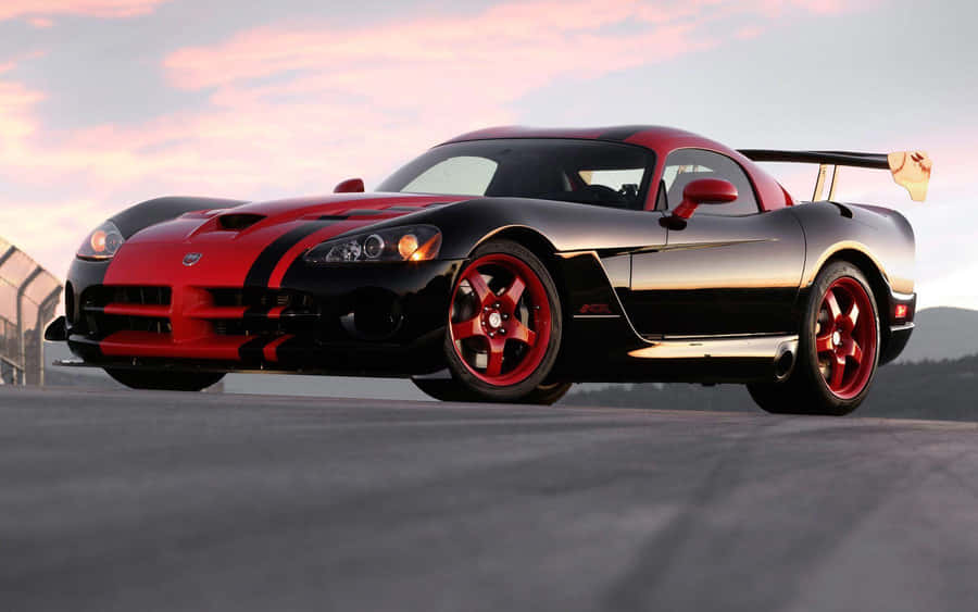 Black And Red Dodge Viper Wallpaper