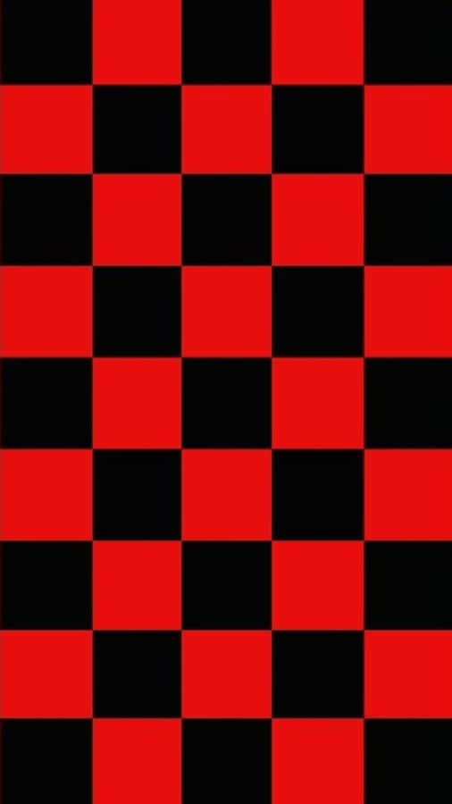Black And Red Plaid Chess Board Wallpaper