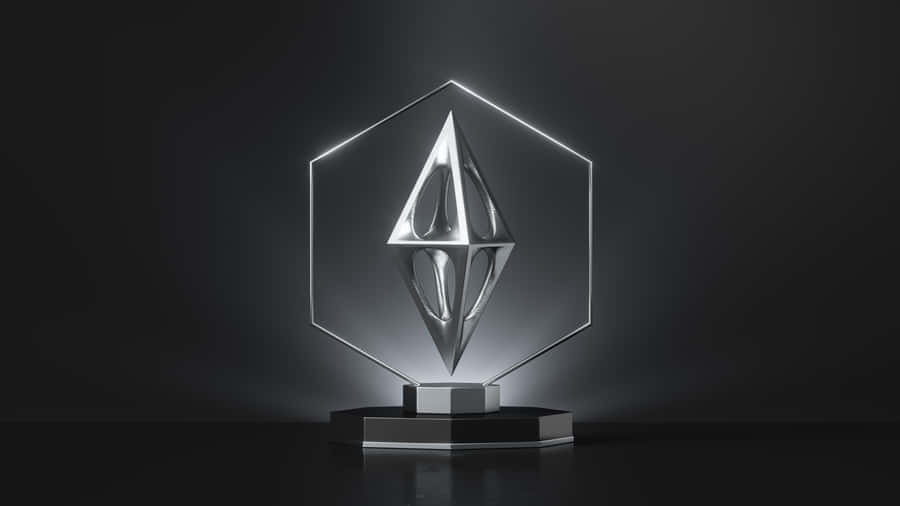 Black And Silver Diamond Figurine Desktop Wallpaper