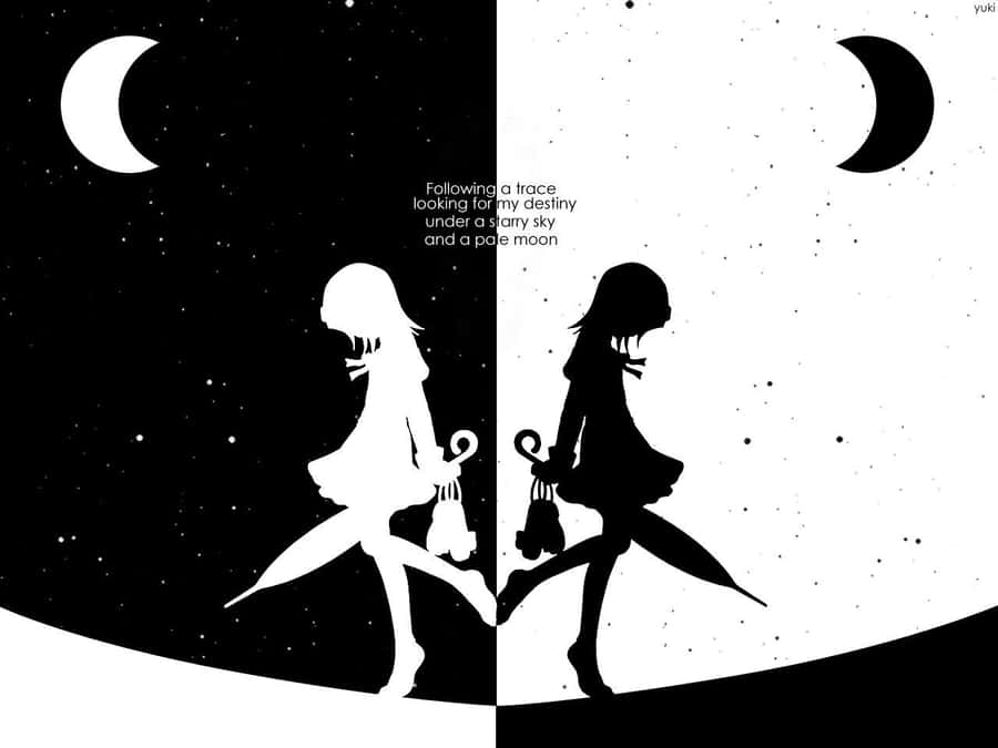 Black And White Anime Aesthetic Pc Wallpaper