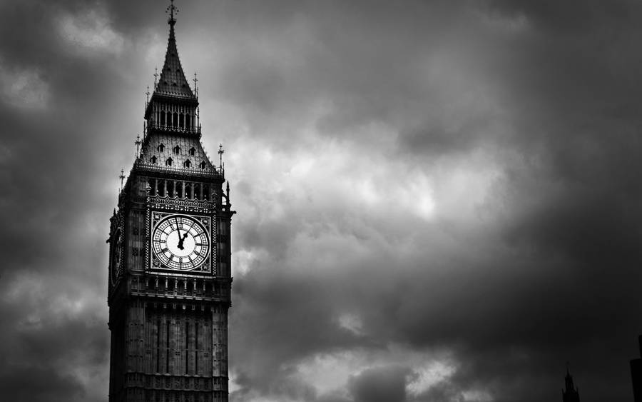 Black And White Big Ben Wallpaper