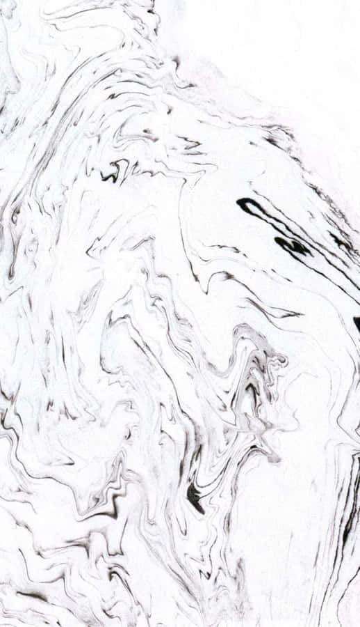 Black And White Ink Fluid Marble Wallpaper