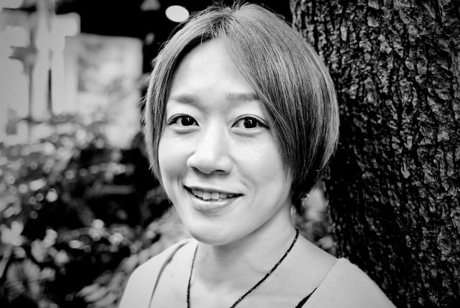 Black And White Japanese Mixed Martial Artist Megumi Fujii Wallpaper