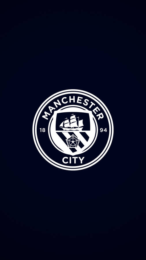 Black And White Manchester City 4k Emblem Wallpaper