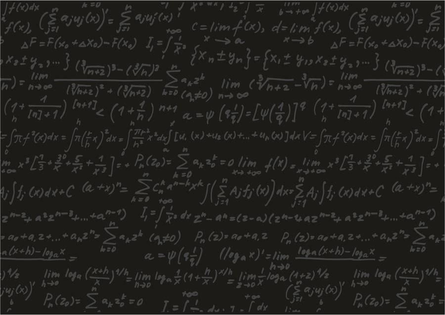 Black And White Math Board Wallpaper