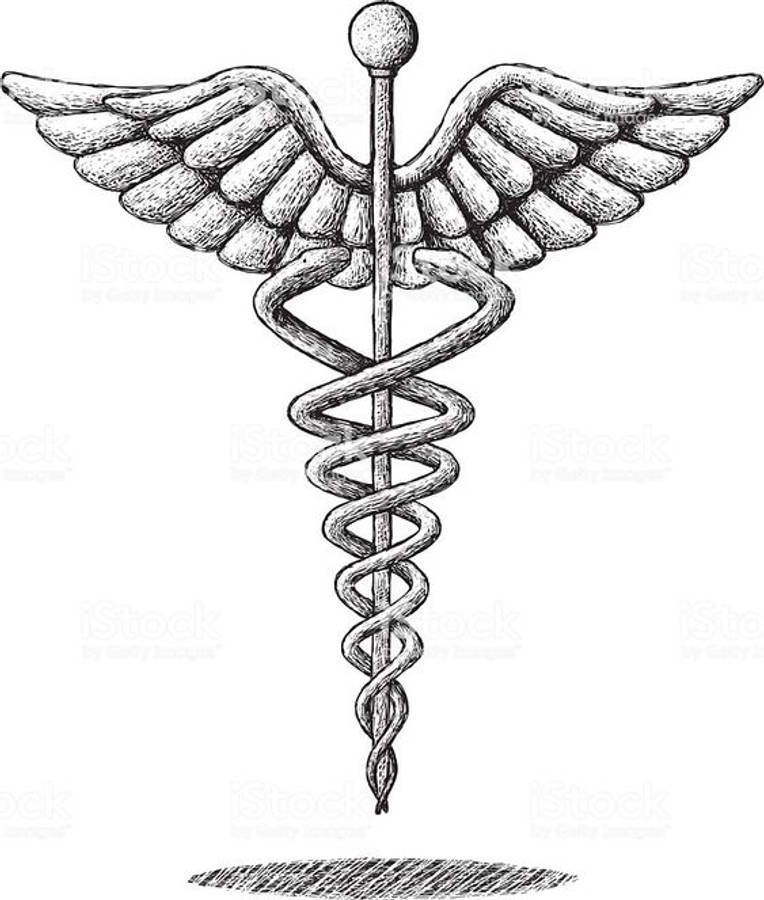 Black And White Medical Symbol Wallpaper