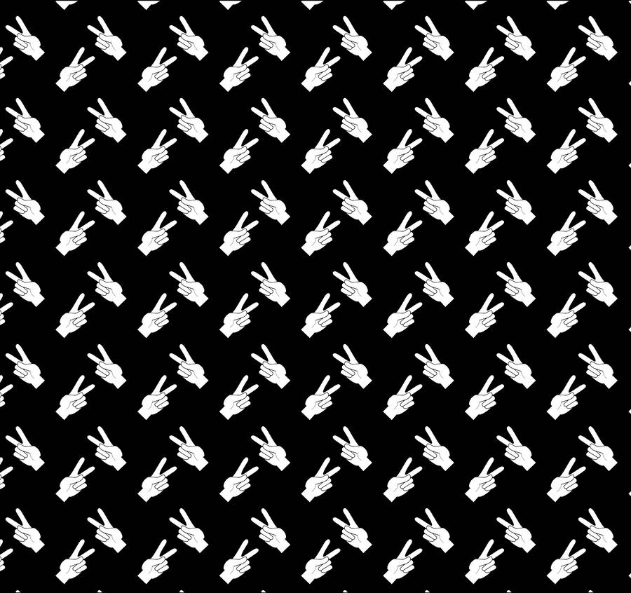 Black And White Peace Sign Wallpaper