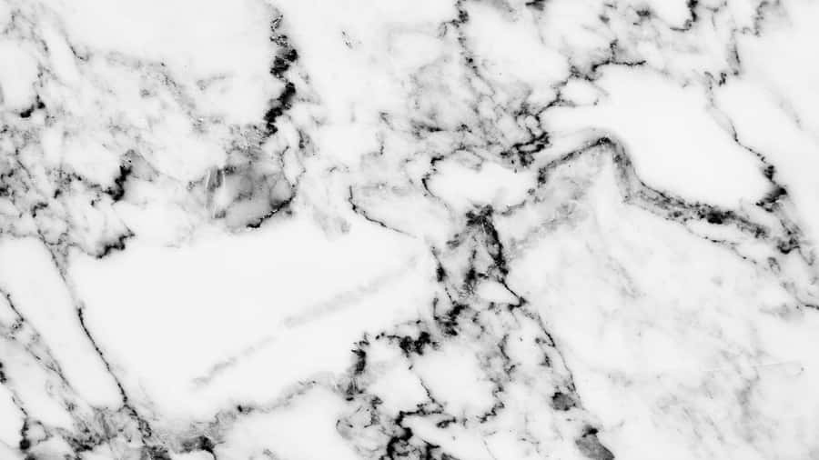 Black And White Scattered Fluid Lines Marble Wallpaper