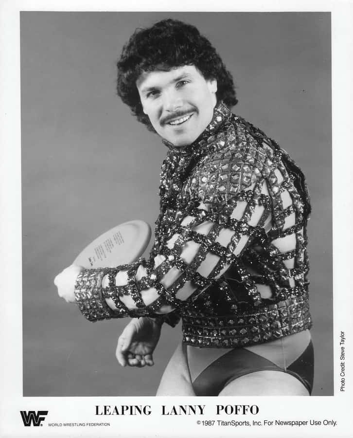 Black And White Smiling Lanny Poffo Wallpaper