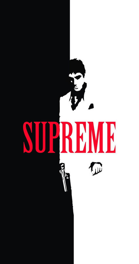 Black And White Supreme Wallpaper