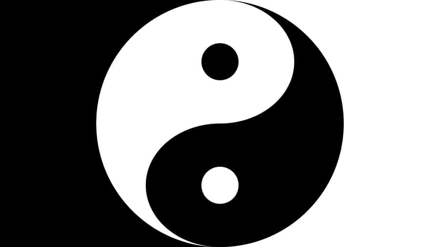 Black And White Yin Yang 4k Wallpaper