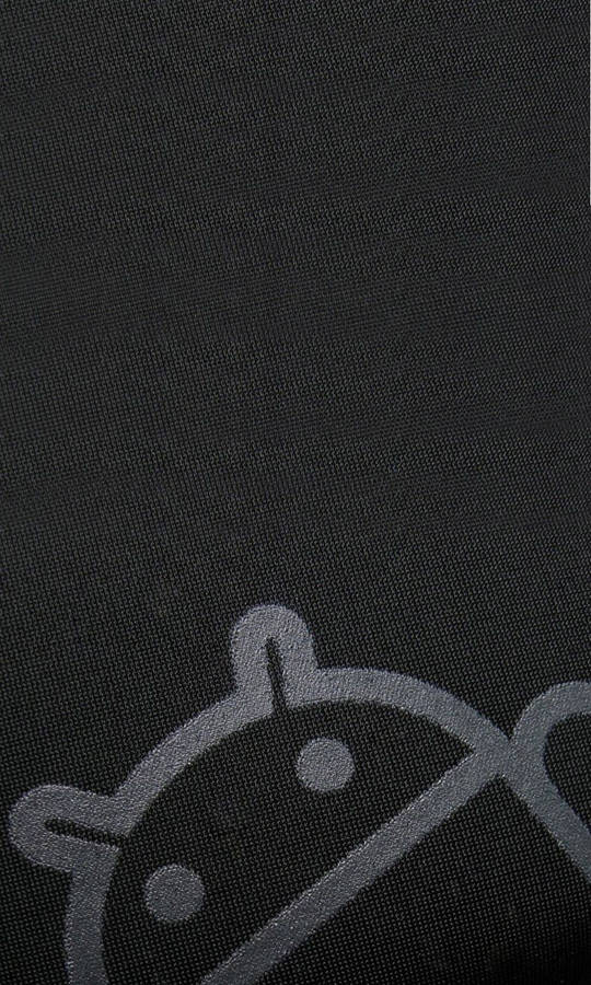 Black Android Logo With Rough Texture Wallpaper