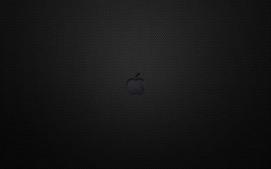 Black Apple Logo In Dark Theme Wallpaper