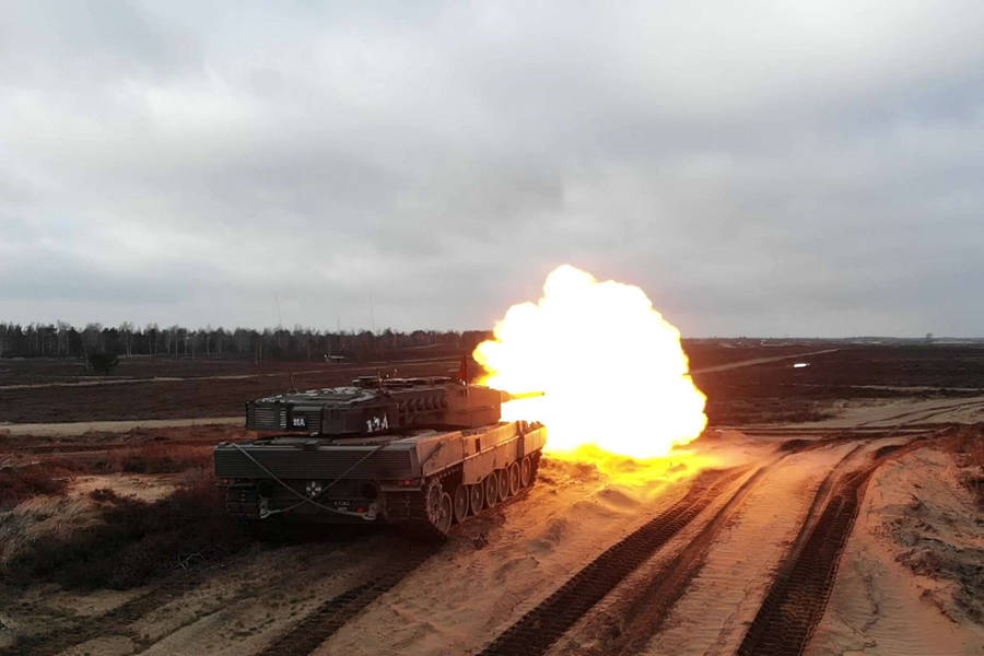 Black Army Fire Tanks Wallpaper