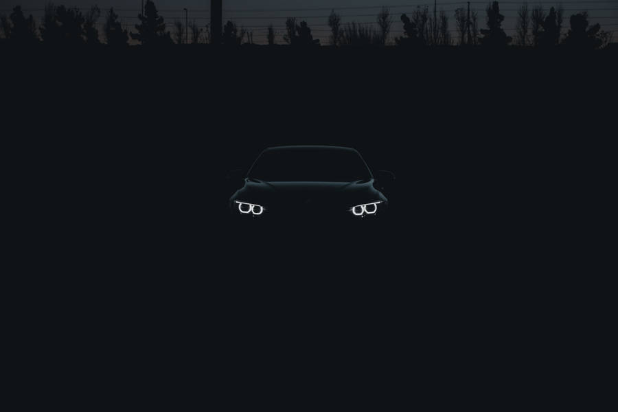 Black Bmw Car In The Shadows Wallpaper