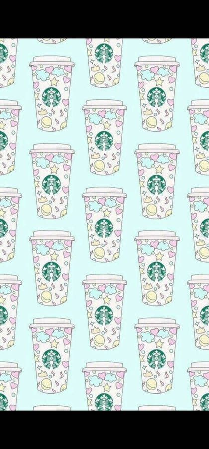 Black Border Starbucks Iphone Wallpaper