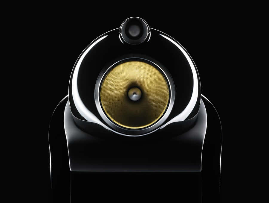 Black Bower And Wilkins 800 Diamond Speaker Wallpaper