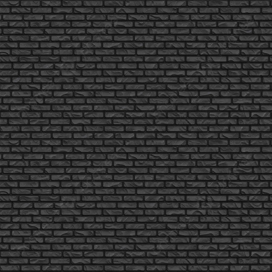 Black Brick Texture With Crumpled Design Wallpaper