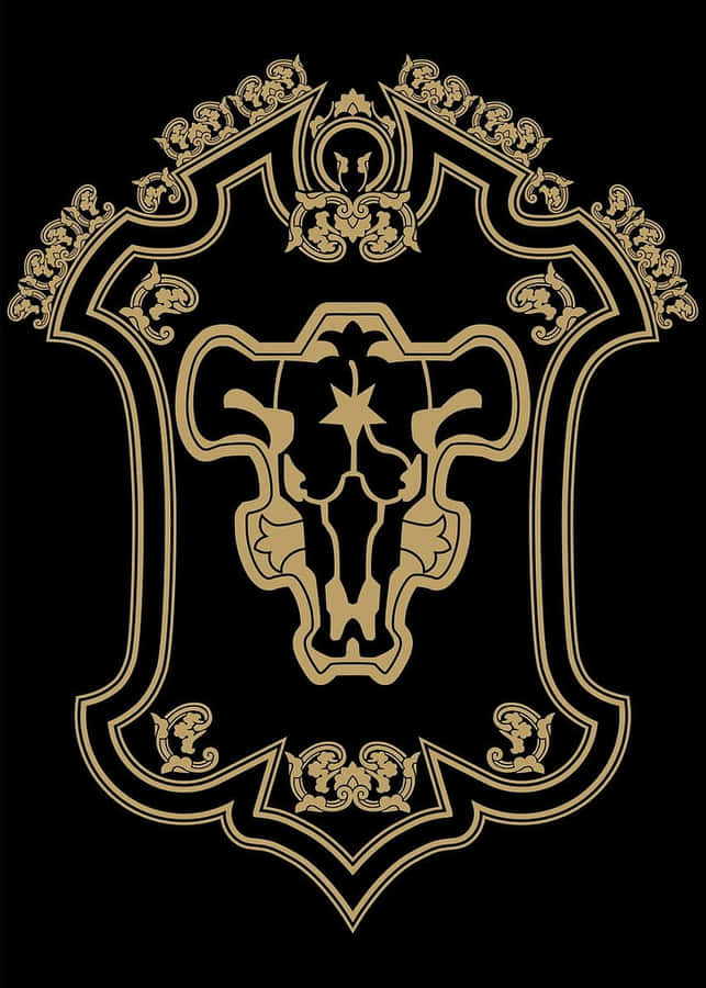 Black Bull Crest Black Clover Wallpaper