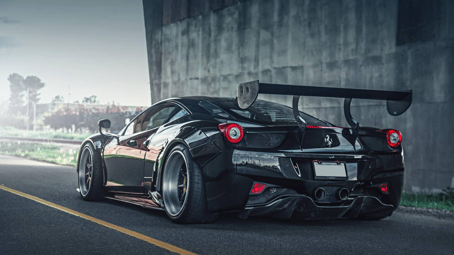 Black Car Hd Ferrari Wallpaper