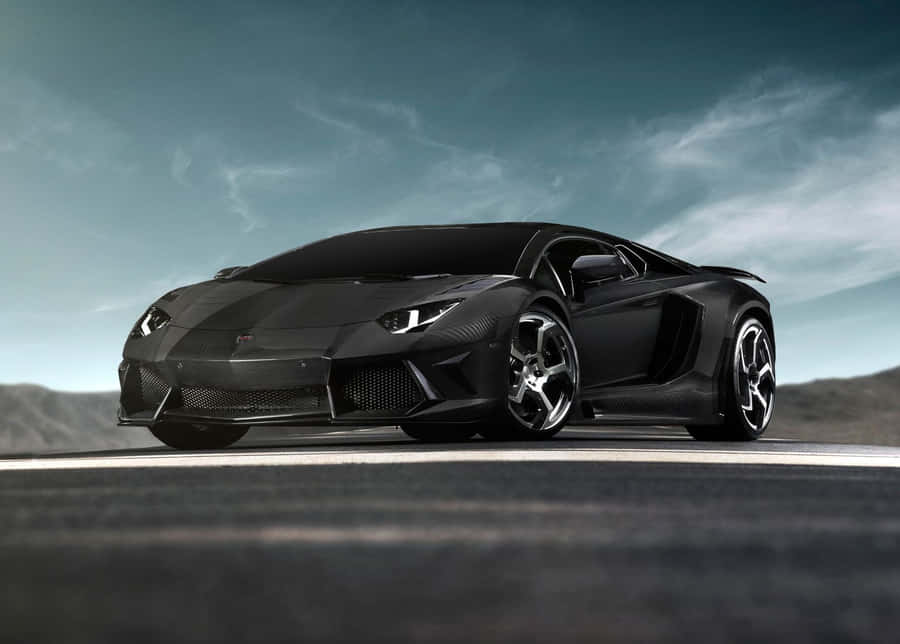 Black Diamond Car Lamborghini Aventador Wallpaper