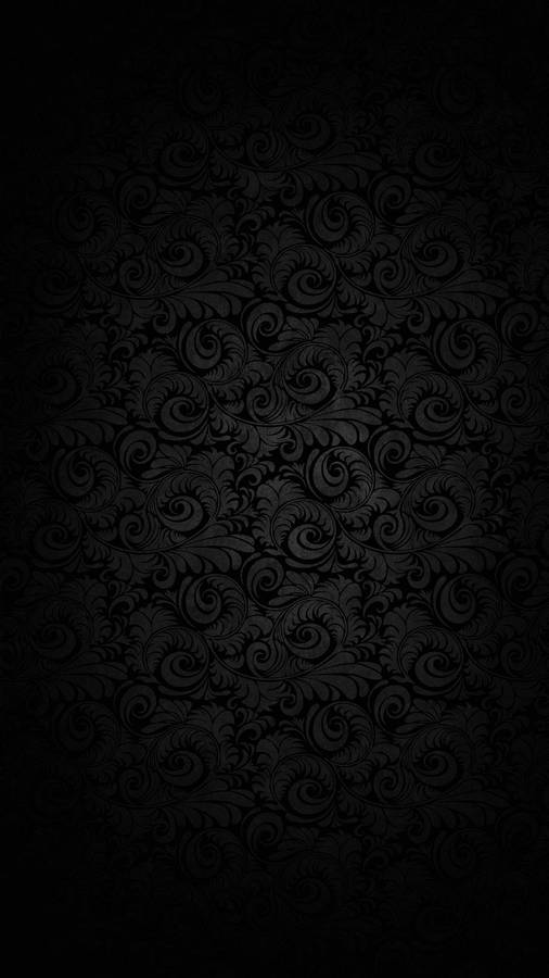 Black Floral 4k Ultra Hd Dark Phone Wallpaper