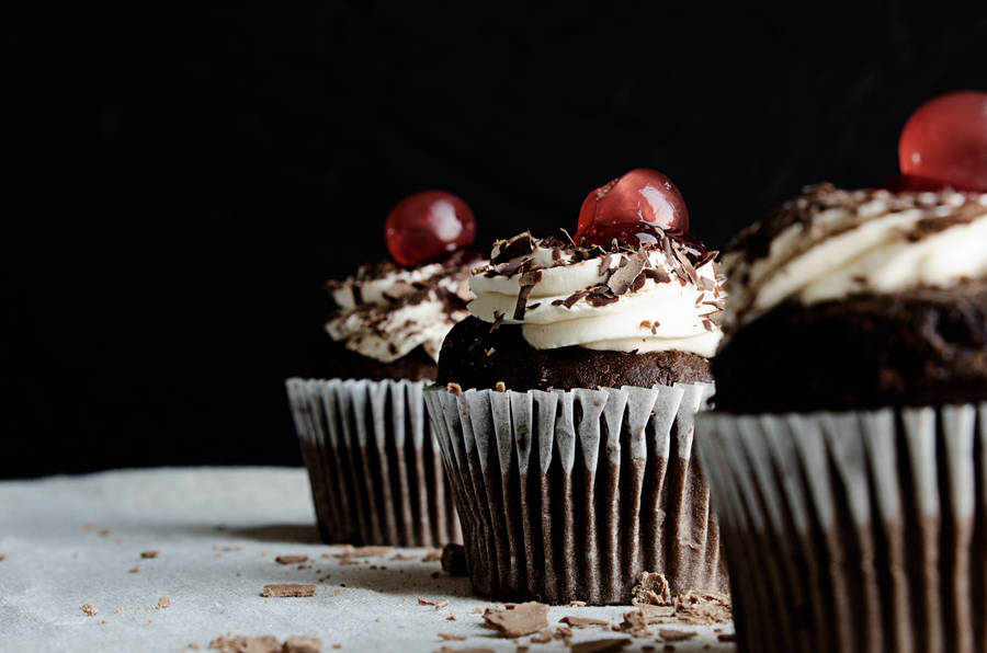Black Forest Cupcake Wallpaper