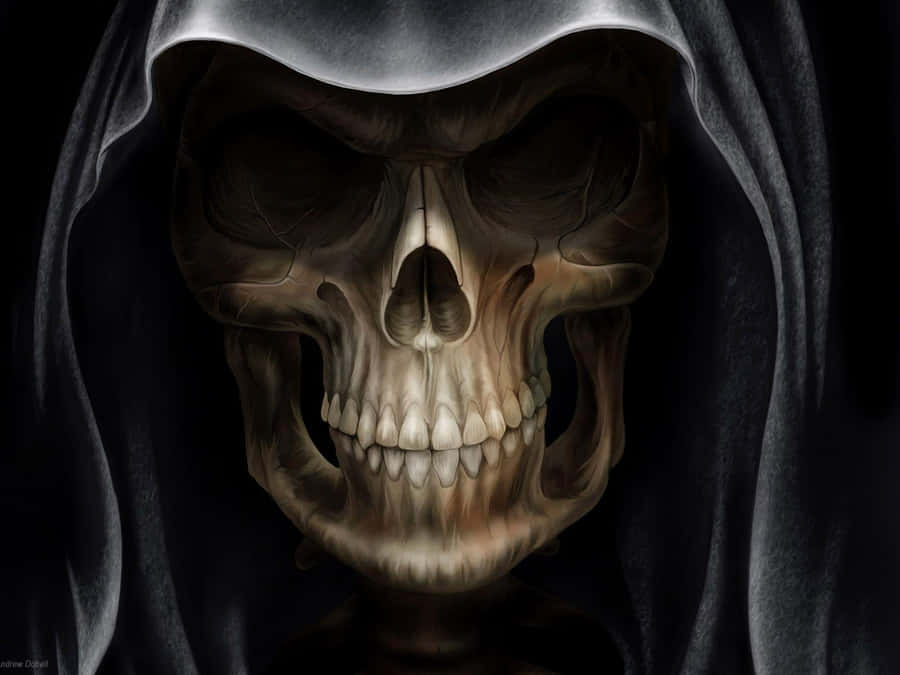 Black Gangster Grim Reaper Wallpaper