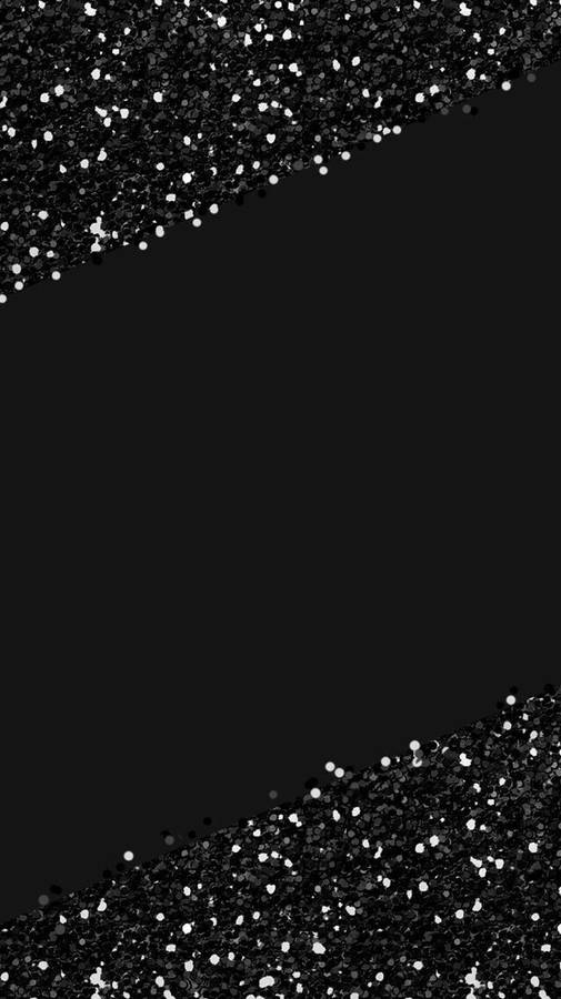 Black Glitter Triangle Corners Wallpaper