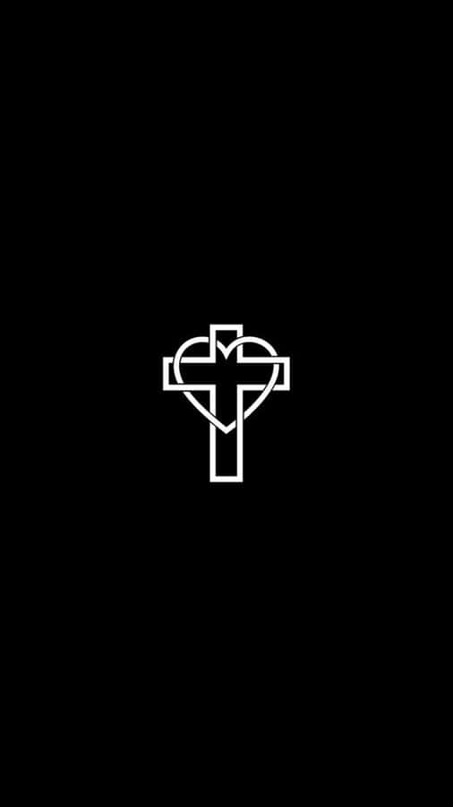 Black Heart Cross Wallpaper