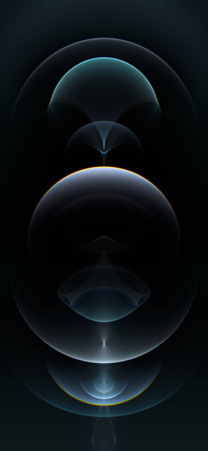 Black Lens Flares Ios 16 Wallpaper