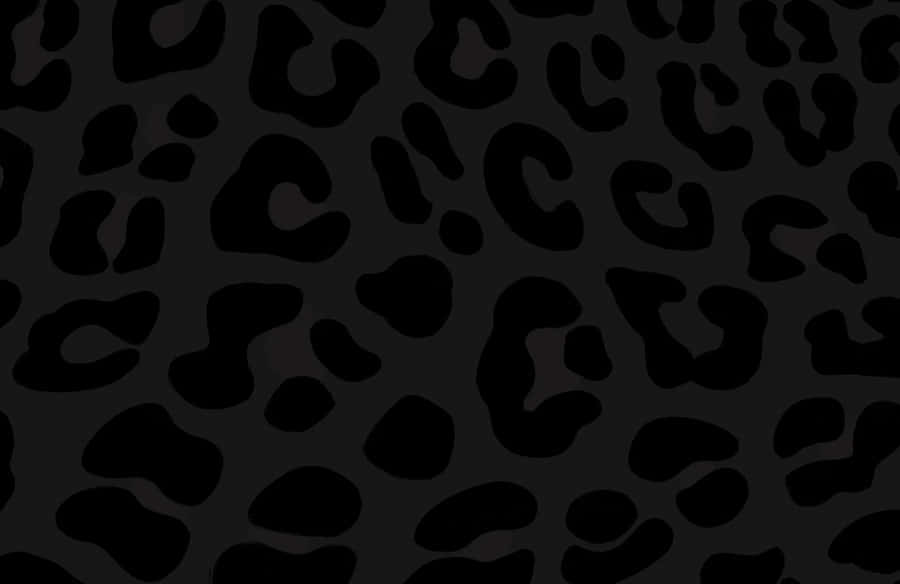 Black Leopard Print Pattern Wallpaper