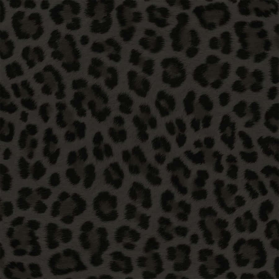 Black Leopard Print Pattern Wallpaper