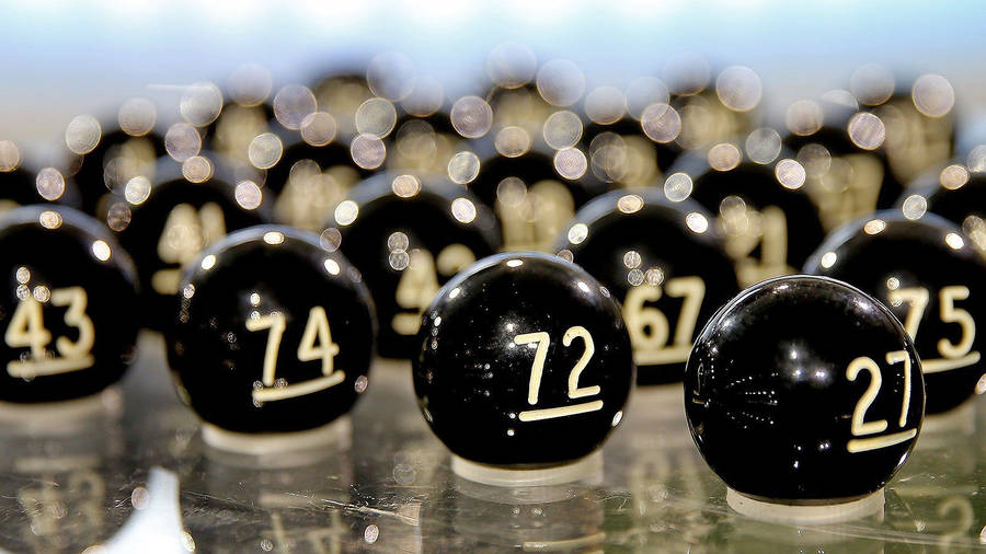 Black Lottery Balls Wallpaper