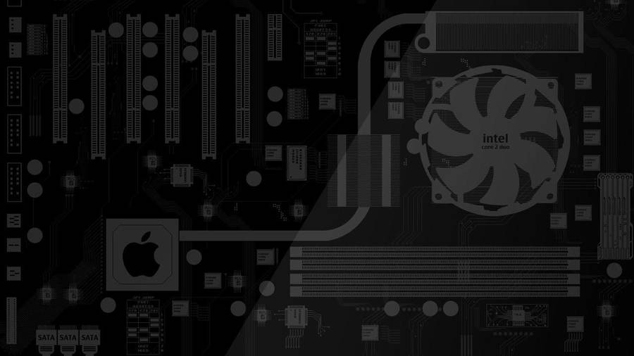 Black Motherboard Apple Wallpaper