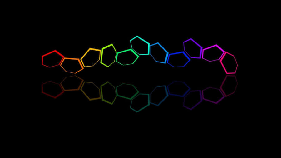 Black Neon Hd Hexagon Wallpaper