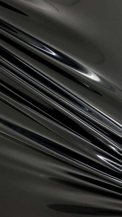Black Plastic Glossy Wrinkled Wallpaper