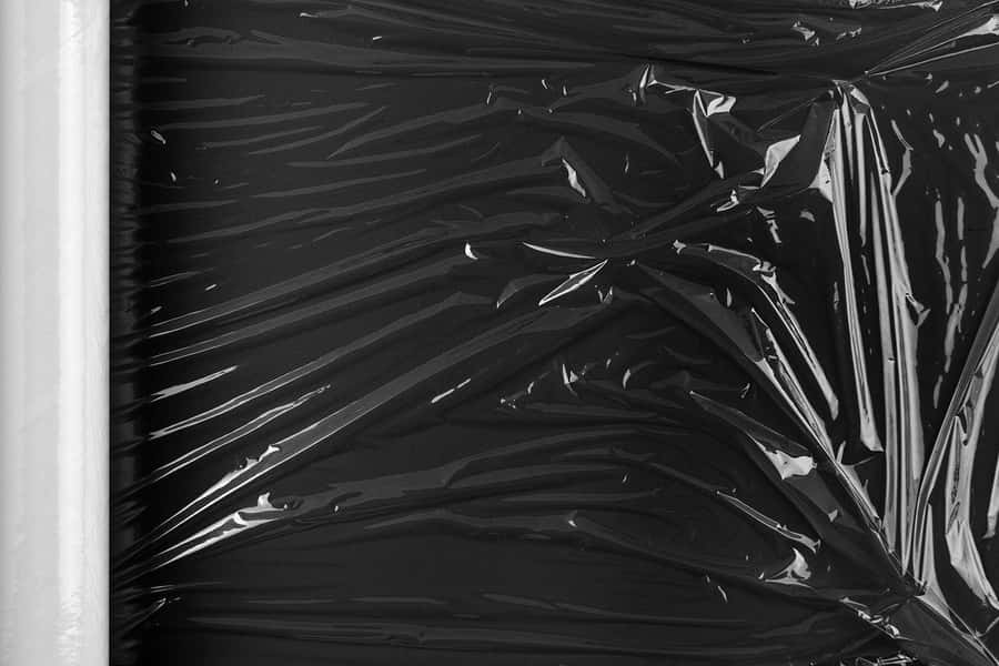 Black Plastic Wrap Roll Wallpaper