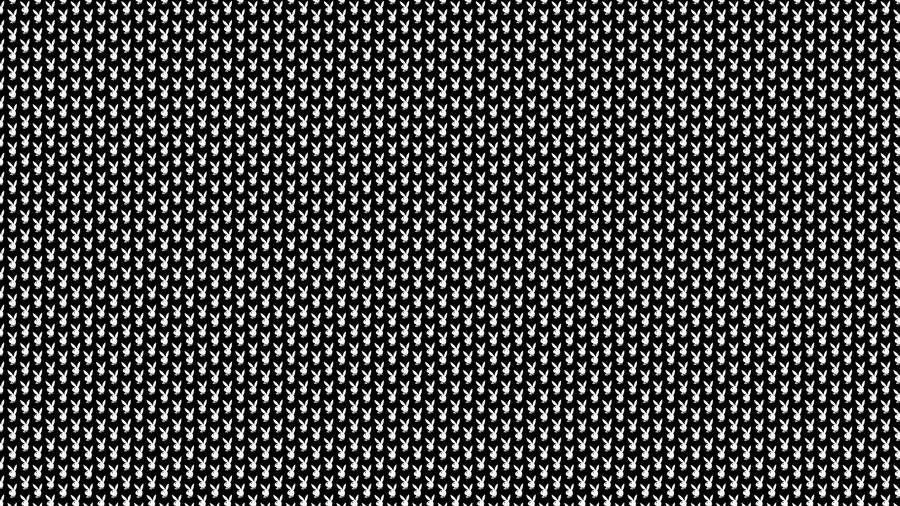 Black Playboy Logo Patterns Wallpaper
