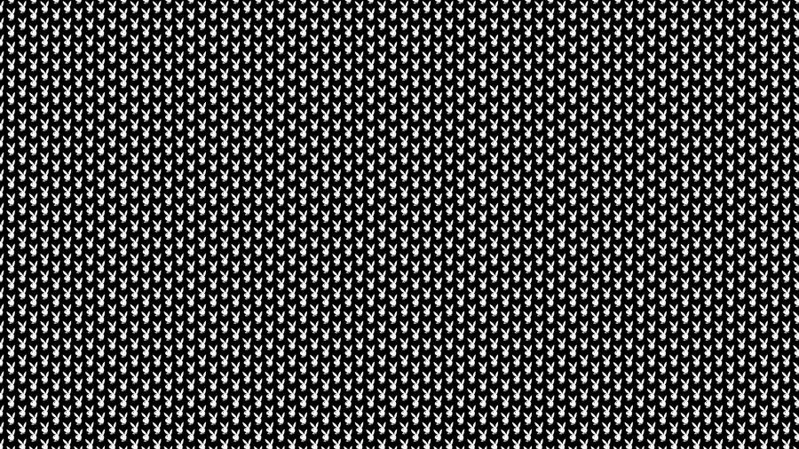 Black Playboy Pattern Wallpaper