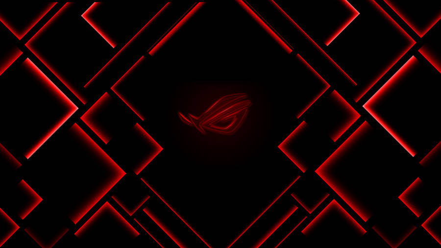 Black Red 4k Rog With Corners Wallpaper
