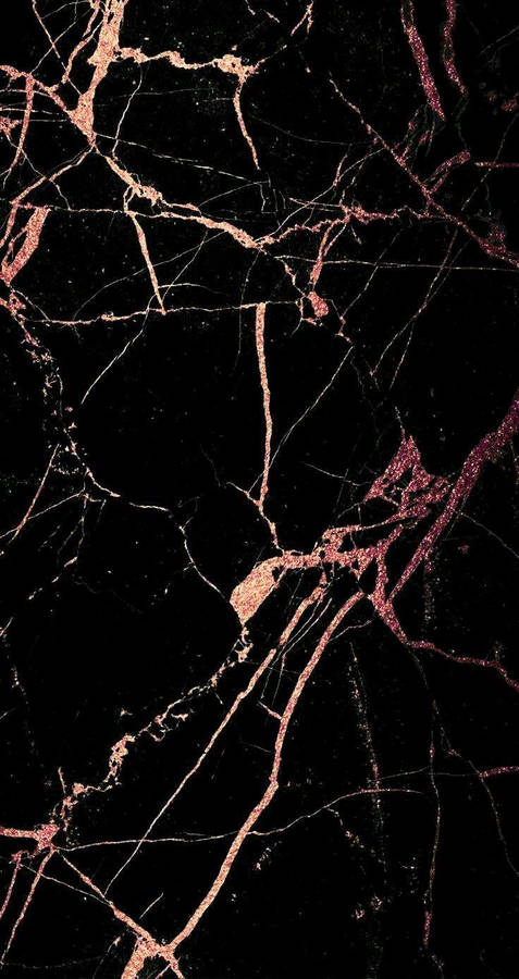 Black Rose Gold Marble Wallpaper