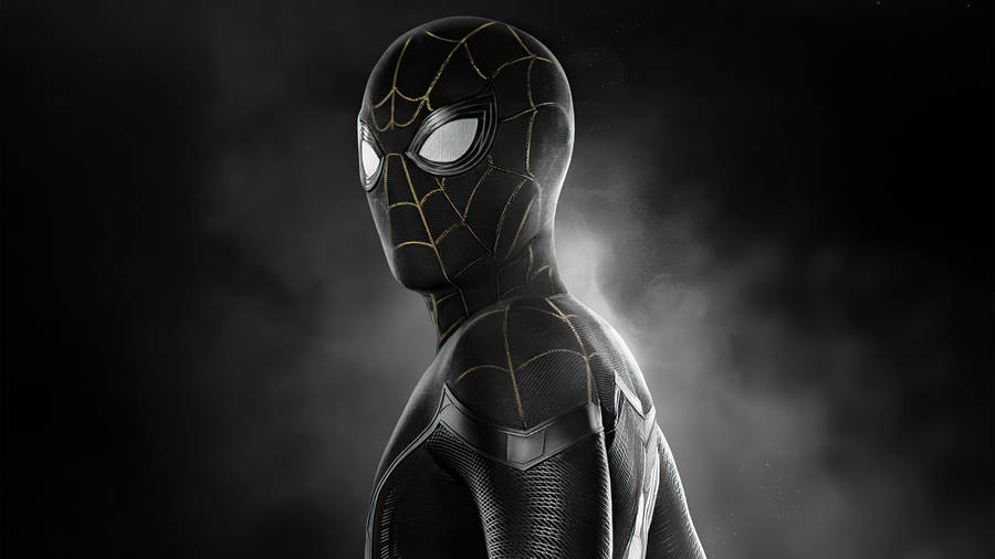 Black Spider Man No Way Home Wallpaper